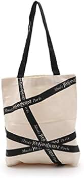 【新品】Yves Saint Laurent エコバッグ アイボリー キャンバス reclo-as-shopping_931131