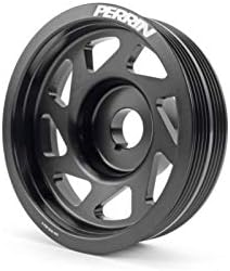 Perrin PSP-ENG-100BK Lightened Crank Pulley Black for Subaru WRX STi 2015+