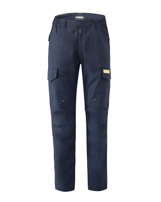 Rossini 3ACTIVE Stretch Pantalone da Lavoro Chiusura alla Patta con Zip Multitasche Passanti in Vita Elastico ai Fianchi