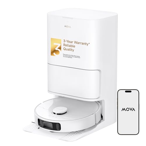 Listado de Mopas para alfombras que puedes comprar esta semana. 43 MOVA P10 Ultra Robot Aspirador y fregona 8,300 Pa succión 140 °F, lavado y secado automático de fregona, doble hilado, extensible de 10,5 mm de elevación para alfombra, evitar...