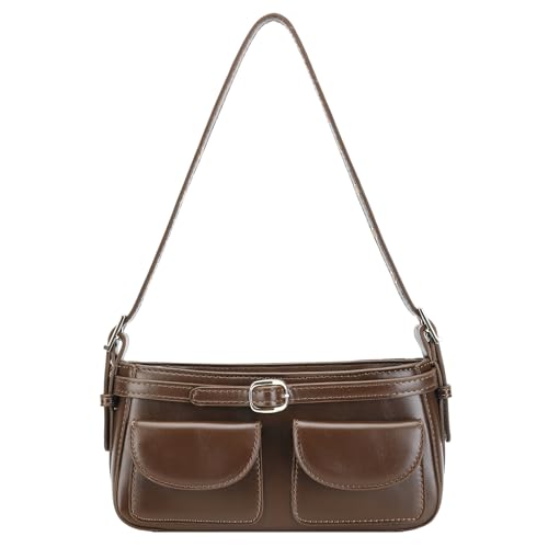Leather Y2K Punk Shoulder Handbag