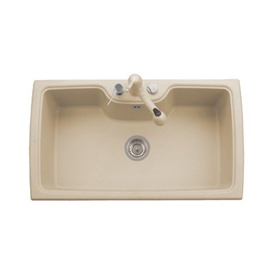 Lavello in quarzo da cucina incasso PLADOS HR0860 vasca singola 86cm - Nero Matt