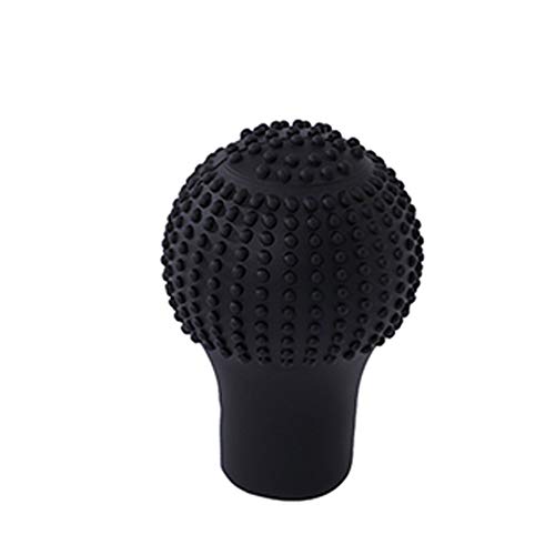 hehsd0 Coche Silicona Funda Pomo Cambio de Marchas No Deslizable Maletero Palanca Palanca de Cambios Guante (Negro) - Negro Cover