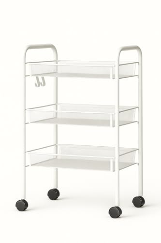 Organizador rectangular de 3 niveles metálico para ganar espacio en habitaciones pequeñas 2