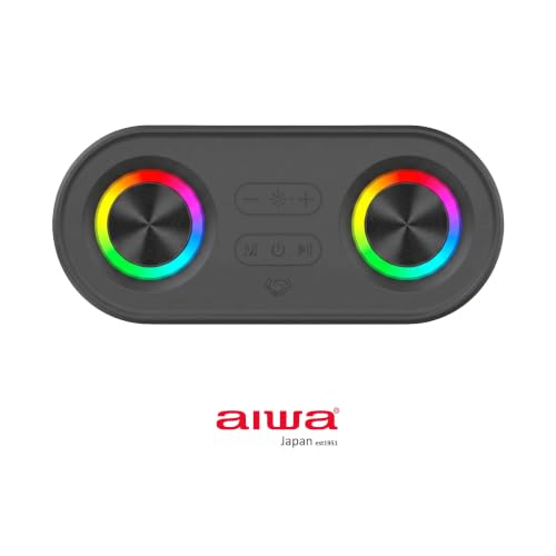 Image of Aiwa Nano Blast AW-SSB140 Wireless Bluetooth Speaker | Portable Wireless USB, TF Card & AUX Input | Auto Reconnect | DC 5V Rechargeable | Black