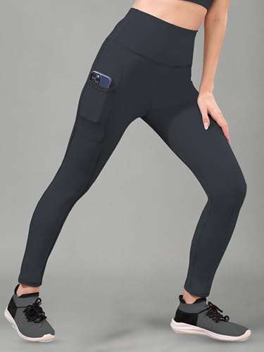Image of Women High Rise Gym Wear Tights Stretchable Yoga Pants Fitness Leggings Gym Pants Multipurpose Slim Fit Track Pant Workout Active Wear Lower