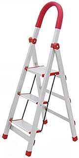 Outdoor Home Dual-Purpose Step Stool,Ladder Aluminum Alloy 3 4 Ladder Indoor Ladder Telescopic Ladder Ladder Thickening Escalator,B ()