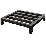WIGING Metall Blumentopfständerfüße, Feuchtigkeitsbeständig Erhöhung Bodenpaletten, Möbel Geräte Kühlschrank Klimaanlage Untergestell Für Lagerhallen Küchen Geschäfte(Black,40x30x10cm)