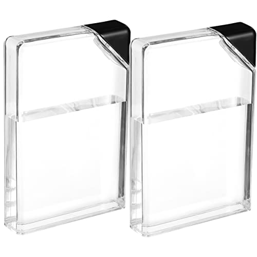 Bouteille carrée plate et transparente BESPORTBLE tasses d'eau réutilisables x2