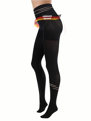 Women High Waisted tummy control shaping pantyhose tights 80 Denier Opaque Support Shapewear 1000-TS