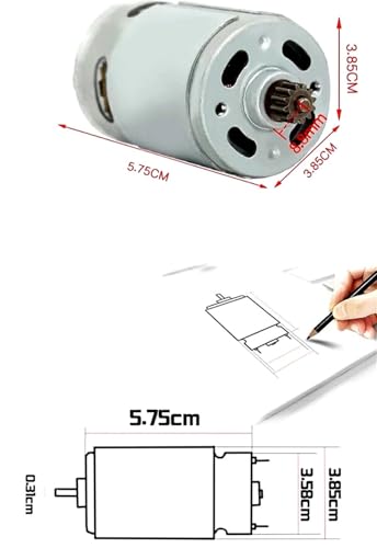Taladro de mano con motor DC recargable 18V-21V universal miniatura 4