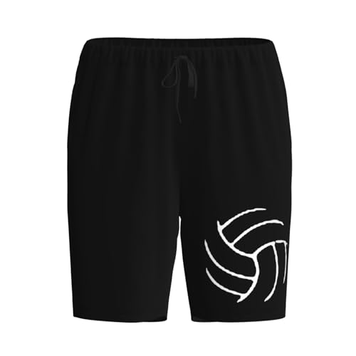 Volleyball Pajama Shorts for Men, Men's Pajama Bottoms, Sleepwear for Summer2