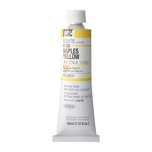 Jaune de Naples 40ml huile pour corriger vos mélanges de portraits