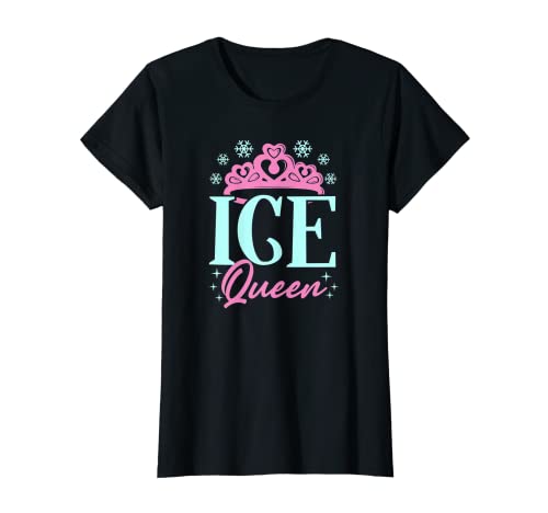 Hielo Reina Fría Copo De Nieve Corona Lindo De Moda Camiseta
