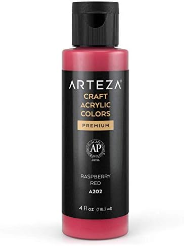 ARTEZA Craft Acrylic Paint, A507 Navy Blue, 118 ml Bottle, Water-Based, Blendable, Outdoor Craft Paint for Art & DIY Projects on Glass, Wood, Ceramics, Fabrics, Paper & Canvas