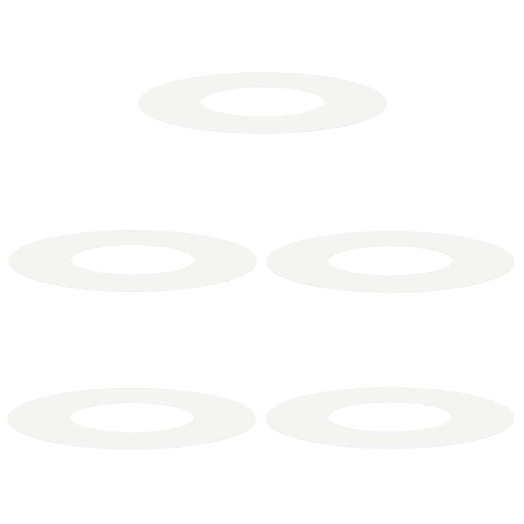 Hothingwell Anillos de Arbol Plano 5 uds 30/60 cm Acero | Decorativo exterior, protege raices, facil montaje, resistente clima, diseño moderno