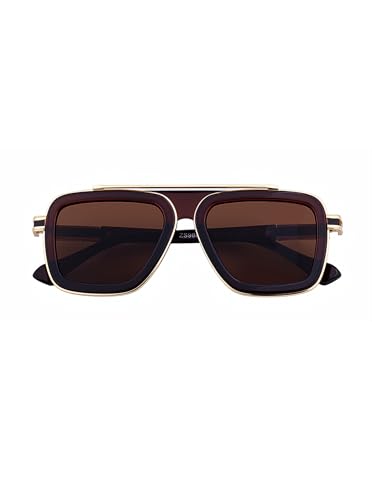 Image of Fashion Men Sunglasses Square Frame Shades for Men UV400 Protection Sunnies(98082)