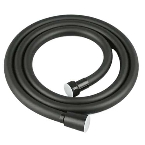 Manguera de ducha de repuesto PVC negro flexo extensible de baño 300cm 2