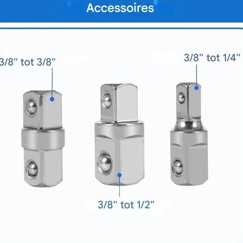 Clé d'extension offset pour espaces restreints et outil à main avec poignée ergonomique - 6