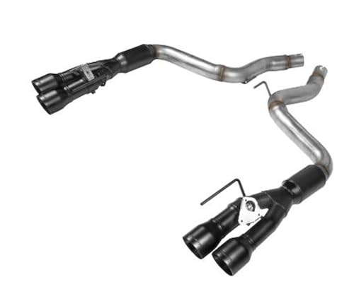 Flowmaster 817824 Outlaw Axle-Back Exhaust Kit 3 Inch 409 Stainless Steel 4 Inch Polished 304 Stainless Tips Compatible with 2018-2023 Mustang GT 5.0L with Factory Active Performance Exhaust Valves
