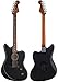 Fender Acoustasonic Standard Jazzmaster - Black Bundle with Strap, Guitar Cleaning Kit and Austin Bazaar Instructional Video