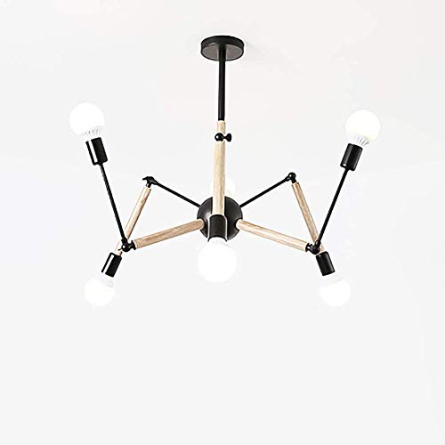 Sputnik Pendant 10 Lampe plafonnier lustres noir E27 éclairage intérieur moderne