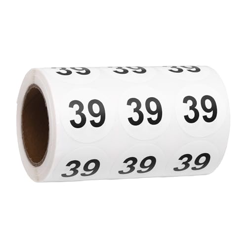 Autocollants Numéro 39 PATIKIL pour identifier rapidement vos dossiers et stocks de boîtes