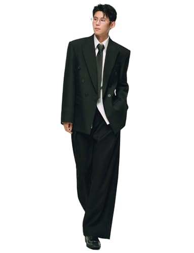 Costume deux pièces homme veste croisée ajustée pour corriger la posture en fête