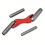 Maurer-Werkzeug-Set, 4 verschiedene Größen, Stahlkonstruktion, Spitzkelle mit Aufbewahrungsabdeckung, ergonomischer Metallgriff für Fugenbearbeitung (rot)