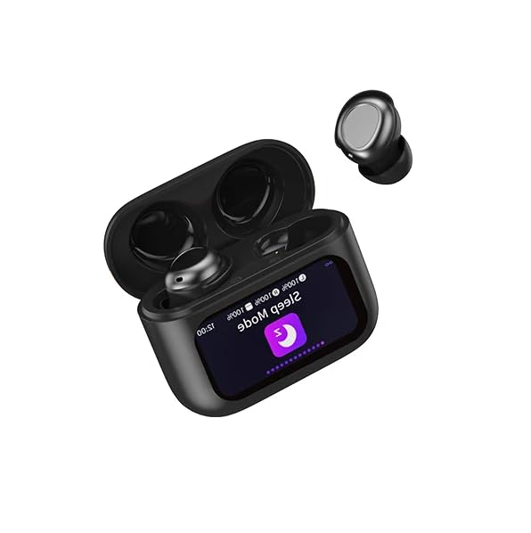 ZYHKON 48H Spielzeit Mini Kopfhörer mit HiFi Sound/ENC Noise Cancelling, Ohrhörer für Tiefes Schwarz