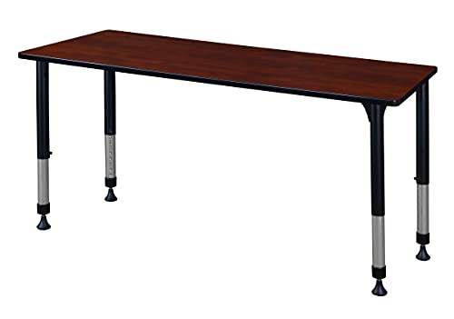 72 x 30 in. Kee Height Adjustable Classroom Table Cherry