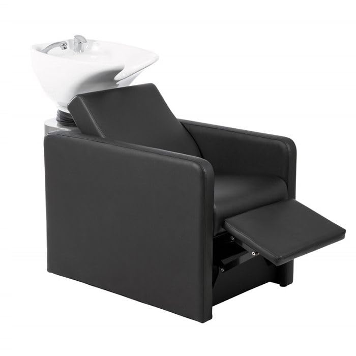 Lavacabezas Gama Alta con pica blanca y Reposapies Eléctrico Modelo Anoc