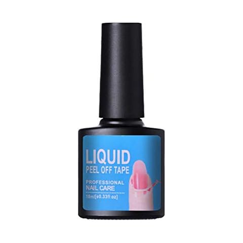 ARTIFUN Nail Art Latex Tape Peel Off Liquid Nail Polish Barrier Glue White Nail Cuticle Guard Skin Protector Nail Glue 10ml Cover