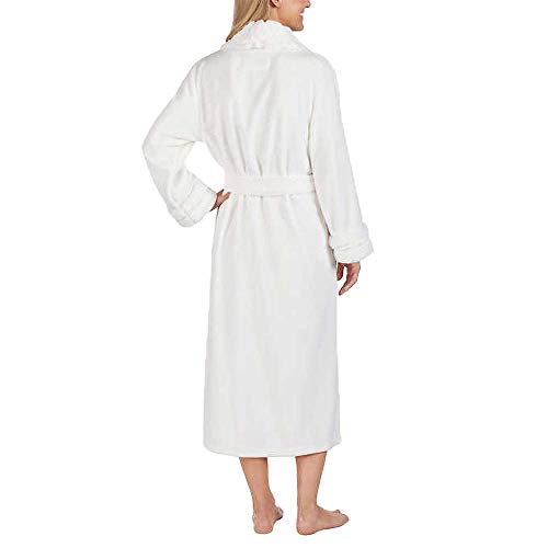 Carole Hochman Ladies' Plush Wrap Robe White, Xx-Large #TOP3