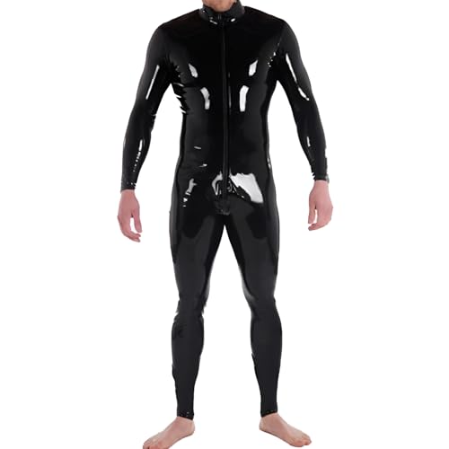 Combinaison en latex homme classique avec fermeture éclair