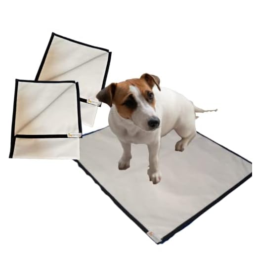 Tapetes Higiênicos Reutilizáveis e Laváveis para Cães Tam M (60 x 70cm) (Borda Preta)