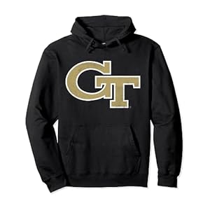 Georgia Tech Yellow Jackets Distressed Primary Pullover Hoodie