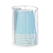 iDesign AFFIXX Plastic Adhesive Disposable Paper Cup Dispenser for Master, Guest, Kids' Bathroom Vanity and Shower, 2.64" x 2.53" x 3.93", Clear