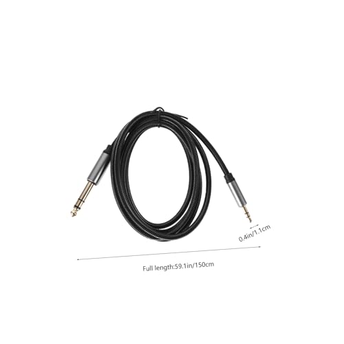 Cable de audio ARTIBETTER Jack 3.5mm a 6.35mm 1.5m negro miniatura 2