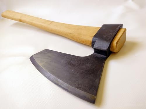 Hand-Forged Hewing Bearded Broad Axe – European Style