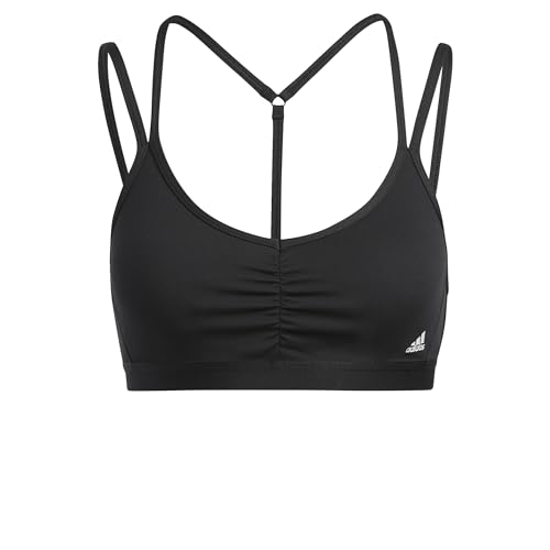 Brassière de sport adidas noir maintien léger brassière de studio femme taille Medium DD