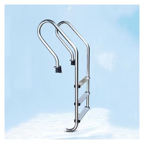 Escalera para piscina de acero inoxidable de 3 escalones miniatura 1