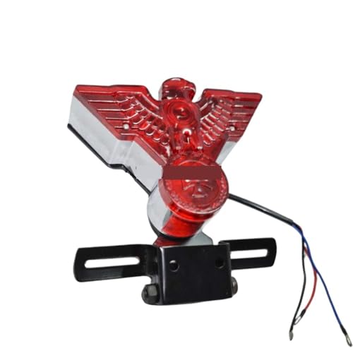 Support de plaque d'immatriculation avec feu stop moto Warbird finition premium