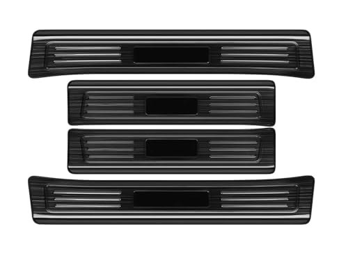 Seuils de porte voiture Honda Ridgeline 2017-2026 acier noir brossé