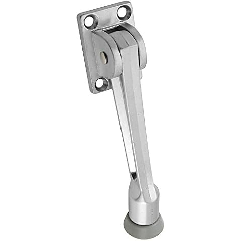 National Hardware 12,7 cm Kickdown Türstopper, chrom seidenglänzend Cover