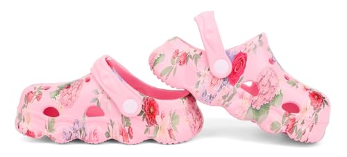 Image of INMINPIN Kids Cute Clogs Cartoon Garden Shoes Boys Girls Slides Slippers Indoor Outdoor Children Water Shower Beach Pool Sandals