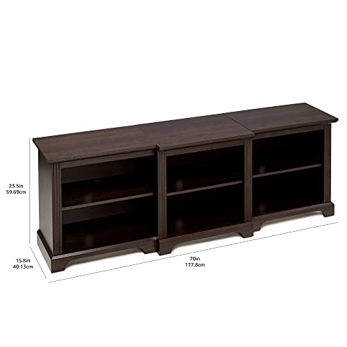 Rockpoint 70Inch Modern Tv Stand Storage Media Console Entertainment Center For Tvs Up To 80,Espresso #TOP4
