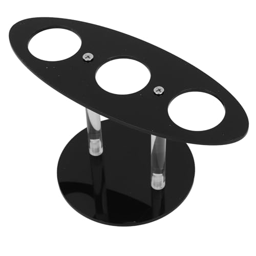 Soporte para Cono de Helado, Acrílico con 3 Agujeros, Soporte para Exhibición de Sushi, Dispensador de Cono de Helado para Magdalenas, Bodas, Navidad, Acción de Gracias