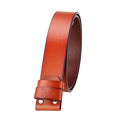 Ceinture sans boucle pantalon jean PU cuir réglable accessoire orange quotidien