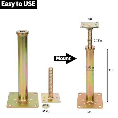 Yageannl YAGEANNL-0007 4 Pcs House Floor Jacks Post thumb #1